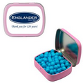 Small Pink Mint Tin Filled w/ Colored Candy